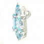 925 Sterling Silver Pendant Genuine Sky Blue Topaz New Dec Birth Free Shipping