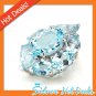 925 Sterling Silver Pendant Genuine Sky Blue Topaz New Dec Birth Free Shipping