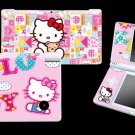 New NDSi Nintendo DSi Original Vinyl Sticker Decal Skin Hello Kitty Pink 006