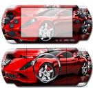 NEW Sony PSP 3000 3 Slim Sticker Roadster Red Cyber Car Vinyl Skin Decal A015
