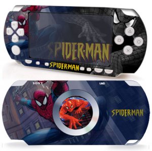 NEW Sony PSP 2000 2 Slim Sticker Vinyl Skin Decal Spiderman Pattern P362