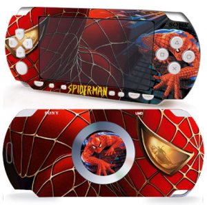 NEW Sony PSP 2000 2 Slim Sticker Vinyl Skin Decal Spiderman Pattern P363