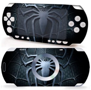 NEW Sony PSP 2000 2 Slim Sticker Vinyl Skin Decal Spiderman Darkness Pattern P364