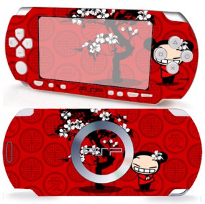 NEW Sony PSP 2000 2 Slim Sticker Vinyl Skin Decal Pucca Funny Love P385