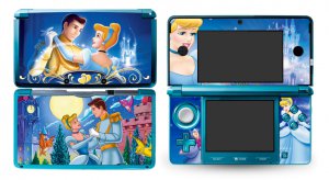 NEW N3DS Skin Vinyl Sticker Decals for Nintendo 3DS Disney Cinderella DS013