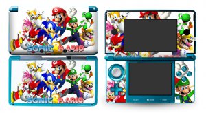 NEW N3DS Skin Vinyl Sticker Decals for Nintendo 3DS Super Mario Bros Sonic DS196