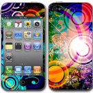 New Abstract Colorful Rainbow Vinyl Sticker Skin Decal Cover for iPhone 4 4G 4S G531