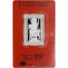 AUTHENTIC-2014 - 10 gram Silver Bar - PAMP Suisse - Lunar Year of the Horse - .999 Fine in Assay