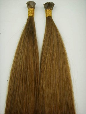 Stick I tip #8 Chestnut Brown 100 strands Remy human hair 100 grams