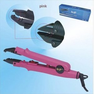 Fusion Iron PINK bonding tool for Professional I U tip hair extensions
