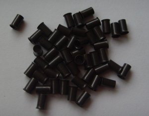 I tip Micro Beads 1000 pcs BLACK for hair extensions Copper material