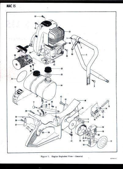 Chain Saw Parts List McCulloch MAC 15
