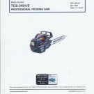 Tanaka TCS-3401/S Chain Saw  Parts List