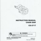 ECHO  CS-271T Chain Saw Instruction Manual