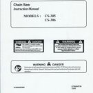 ECHO  CS-305, & CS-306 Chain Saw Instruction Manual