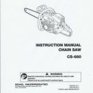 ECHO  CS-680 Chain Saw Instruction Manual