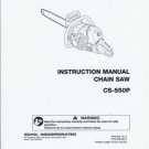 ECHO  CS-550P Chain Saw Instruction Manual