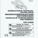 ECHO  CS-4400 Chain Saw Operator's Manual