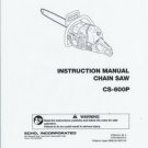 ECHO  CS-600P Chain Saw Instruction Manual