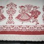 Dancing kids Cotton&Jute Table Cloth 60"x80"
