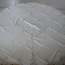 Ivory 100% cotton round table cloth 70" Diameter