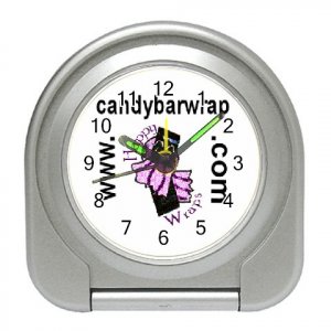 Custom Silver Travel Alarm Clock Customize Promotional Item Personalize It