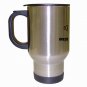 Custom Travel Mug Silver Gray Customize Promotional Item Personalize It