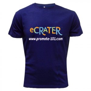 Logo T-Shirt NAVY Medium Customize Promotional Item Personalize It #CT