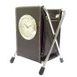 Custom Pen Holder Desk Clock BROWN Customize Promotional Item Personalize It