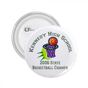 Customized 3" Button Pin 100 pack Personalize Sports Team School Business Family Reunions