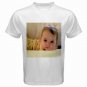 Custom White T-Shirt Large Customize Personalize Business Logo #CT