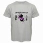Custom Grey T-Shirt Large Customize Personalize Business Logo #CT