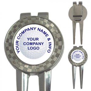 100 BULK Custom 3 in 1 Golf Ball Marker DIVOT TOOL Customize Promotional Item Personalize It
