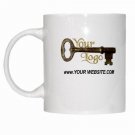Custom Coffee Mug Cup with YOUR logo for Promoting your store One sided design #CT