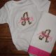 Monogrammed onesies