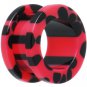 00ga 10mm Screw Flesh Tunnel Ear Plug Ring Earlet Pinkish Red/Black Leopard