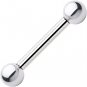 20pcs Wholesales Lot 10ga 12ga Steel Tongue Nipple Ring Barbell with Bead Ball