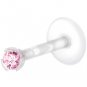 20pcs Wholesale Lot 16ga 1.2mm Bioflex Labret Lip Monroe Tragus with Gems