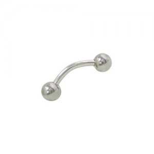 16ga Curved Tragus Lip Eyebrow Rings Barbell Ear Bar