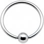 16g Nipple Captive Bead ball Ring BCR CBR 16ga (1.2mm) – 7/32” (6mm) Diameter 3mm Bead Ball