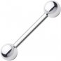 16ga 1.2mm Steel Tongue Nipple Ring Barbell bar w/ball