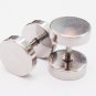 16g 1.2mm Steel Fake Ear Plug Earlets Earrings 0g Look Flesh Tunnel