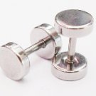 16g 6mm Steel Fake Ear Plug Earlets Earrings 2g Look Flesh Tunnel