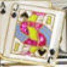 Free Shipping: Blackjack Enamel Italian Charm 9mm (Black Jack Las Vegas Casino)