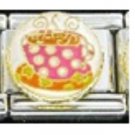 Free Shipping: Psychidelic Polka Dot Coffee or Tea Cup Italian Charm 9mm