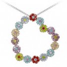 Angled Flower Heart Pendant  Retail Price: $106.95