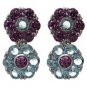 FREE SHIPPING Aqua and Amethyst Earrings