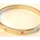 FREE SHIPPING!!!  18 ct. Bangle Bracelet with pink stones