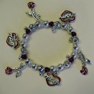 FREE SHIPPING!! Mother Heart Roses Charm Bracelet