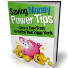 PDF eBook - Saving Money Power Tips + 5 more highly valuable eBooks